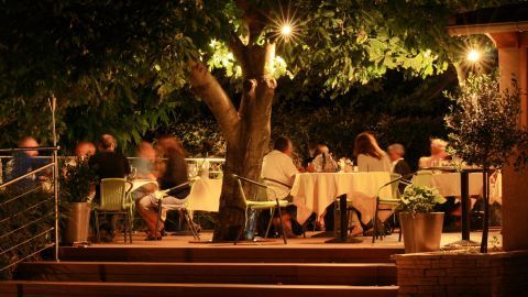 La terrasse de La Table de Léa, restaurant gastronomique